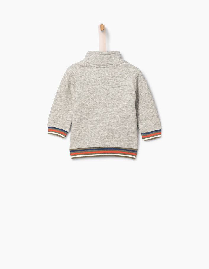 Grijze sweater babyjongens  - IKKS