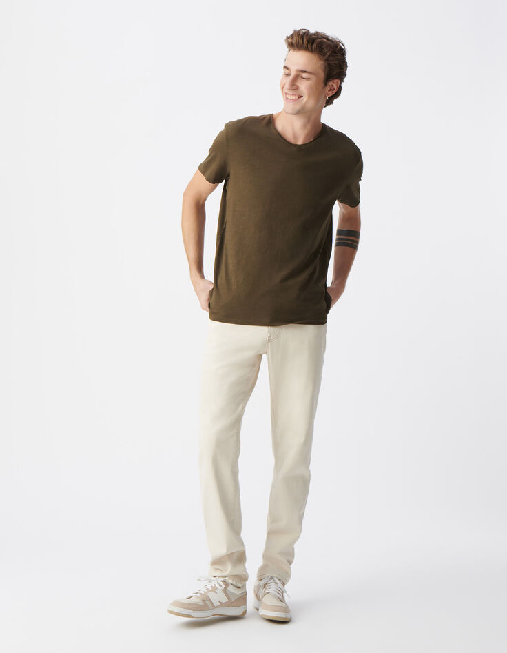 Jean SLIM lin POWERFLEX Homme-1
