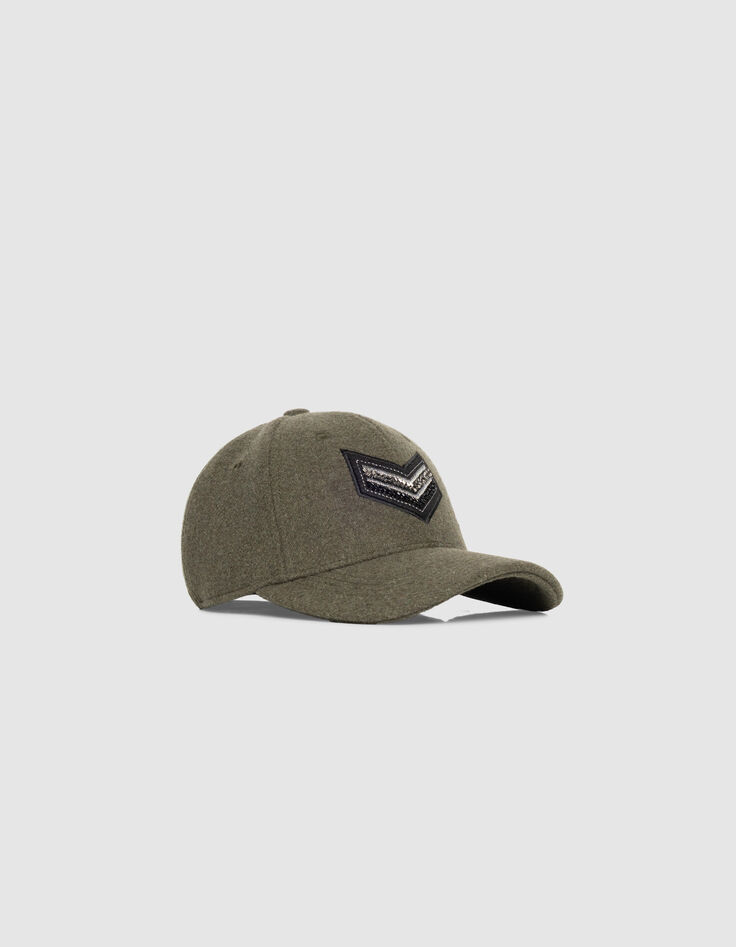 Gorra caqui bordado espigas mujer-2