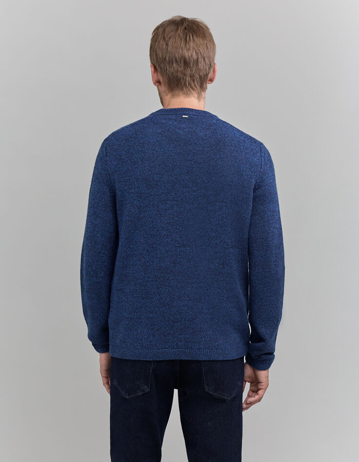 Jersey de punto cobalto para hombre-3