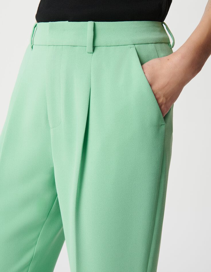 Gr&uuml;ne Anzughose aus recyceltem Polyester f&uuml;r Damen-4