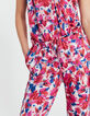 Combinaison en voile imprimé floral flash recycle femme-5