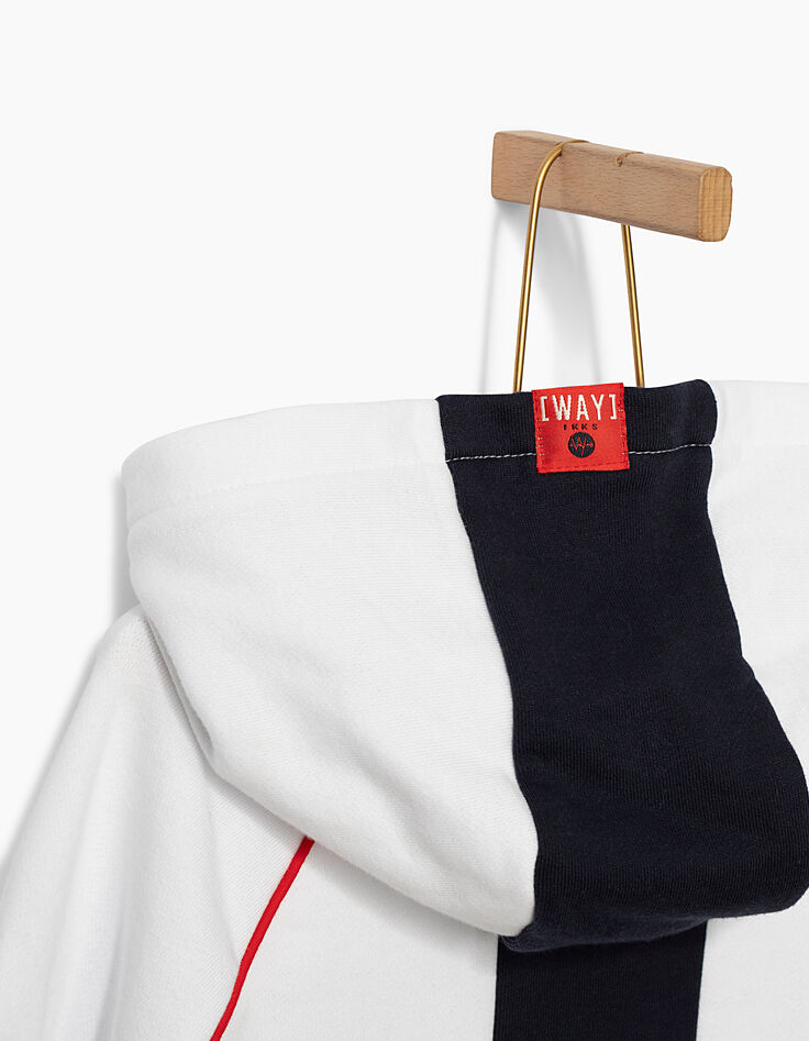 Witte sweater in colorblock-stijl jongens -6