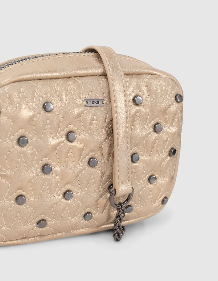 Handtas metallic goud en studs meisjes-4