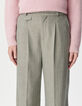 Women&rsquo;s grey suit trousers with pink stripes-5