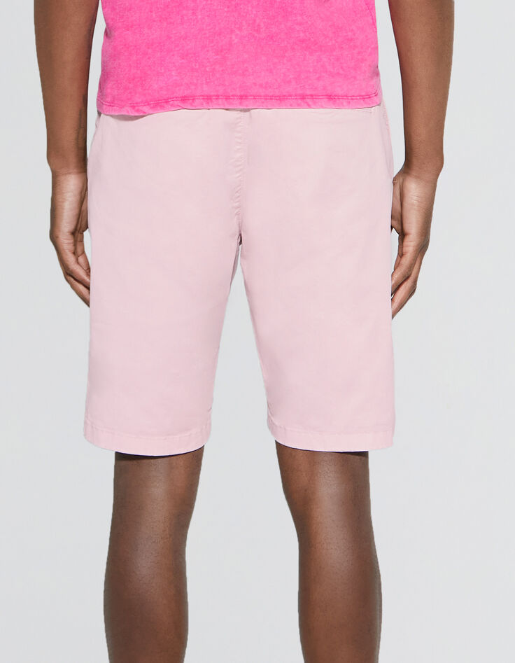 Roze CHINO-bermuda Heren-3