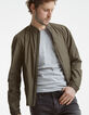 Blouson nylon kaki homme-1