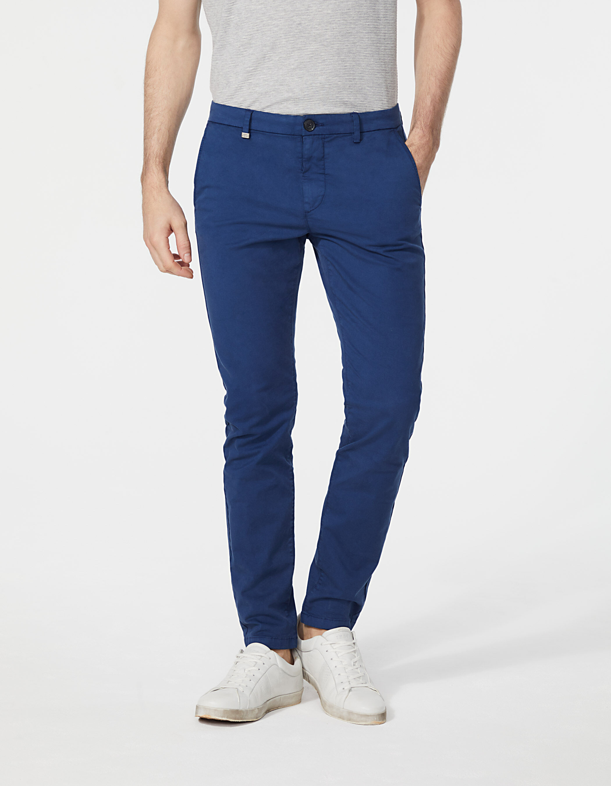 Chino bleu homme clearance