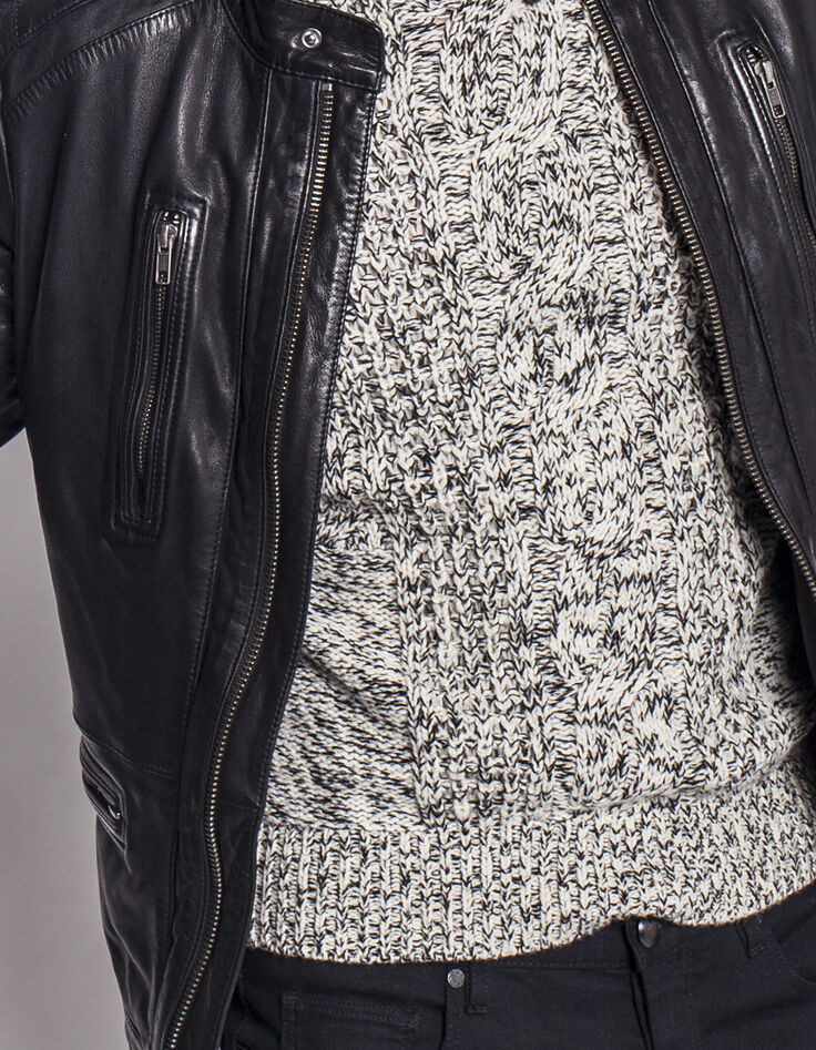 Blouson en cuir homme-4