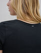 Zwart T-shirt doodshoofd en gekruiste botten-5
