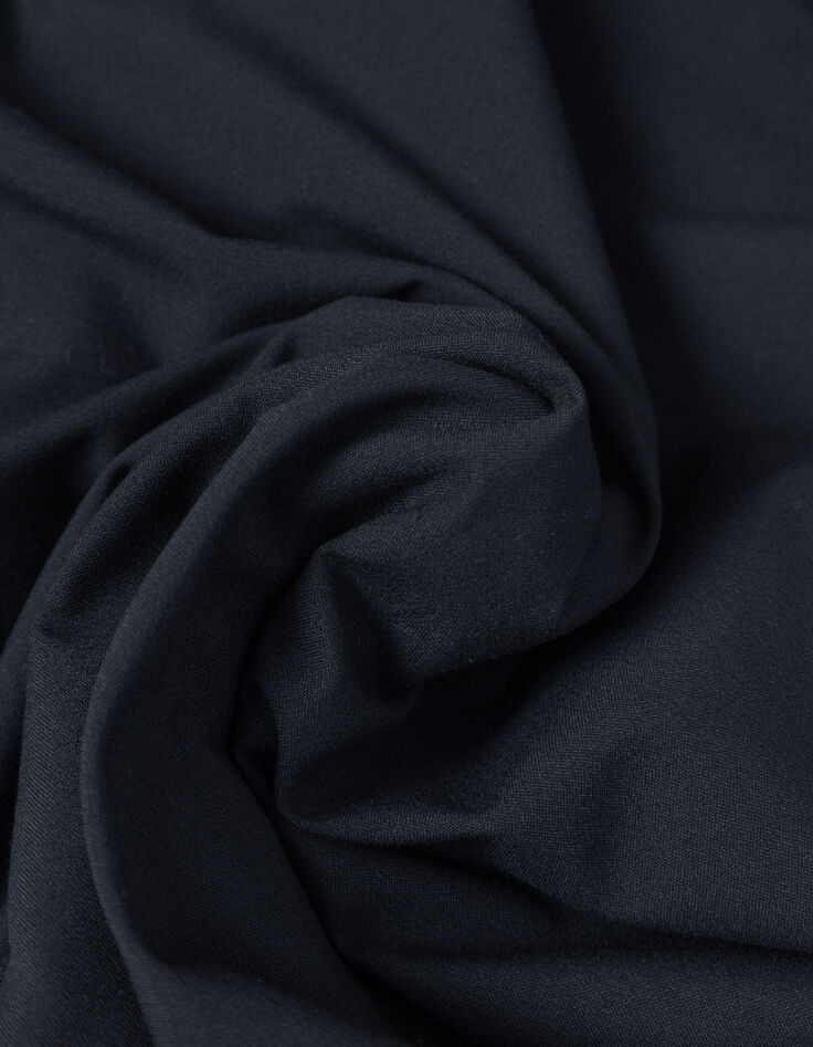 Men's navy blue regular-fit overshirt with patch pockets-5