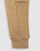 Boys’ camel joggers with textured details-7
