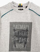 Sweat Batman gris print masque et flocage rayures garçon -2