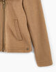Girls' sienna foil sweatshirt fabric biker-style cardigan-5
