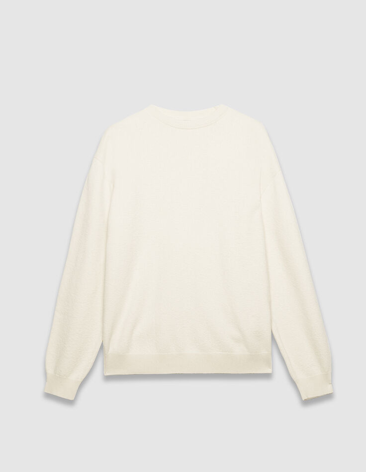 Sweat &eacute;cru maille int&eacute;rieure bouclette Homme-7