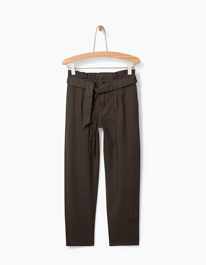 Girls Paper Bag Maroon Pant