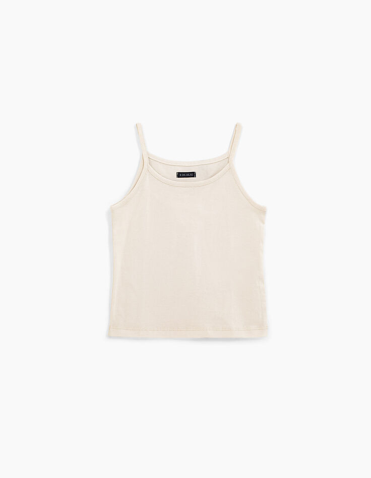 Blusa 2 en 1 cruda estampado bandana y top tirantes niña-5