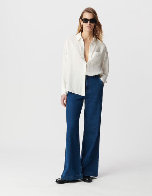 Camisa manga larga blanca oversize - IKKS
