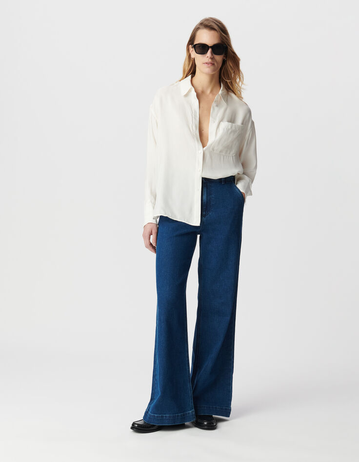 Chemise manches longues blanche oversize-1
