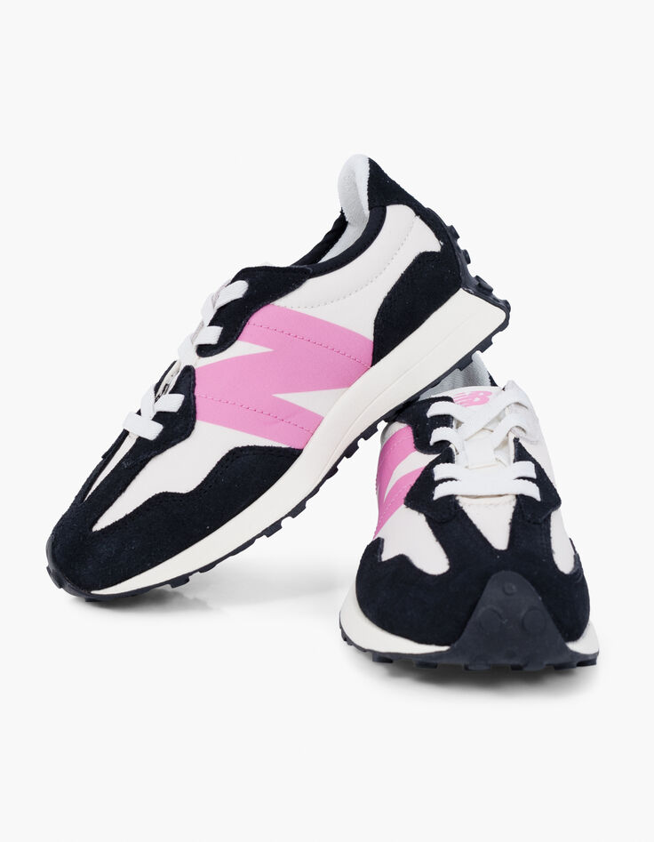 Zwart, ecru, roze NEW BALANCE 327 meisjessneakers-6