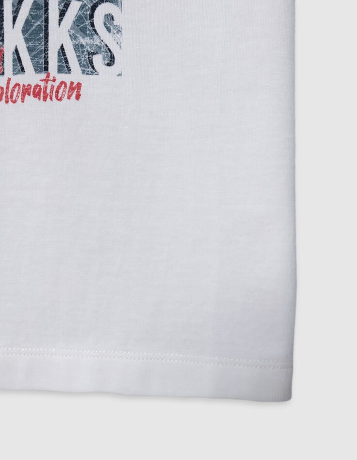 Weißes Jungen Panther-T-Shirt aus Bio-Baumwolle-4