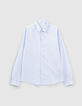Men&rsquo;s sky blue voile SLIM shirt-7