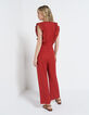Overall mit Volants in Lochstickerei in Terracotta I.Code-3