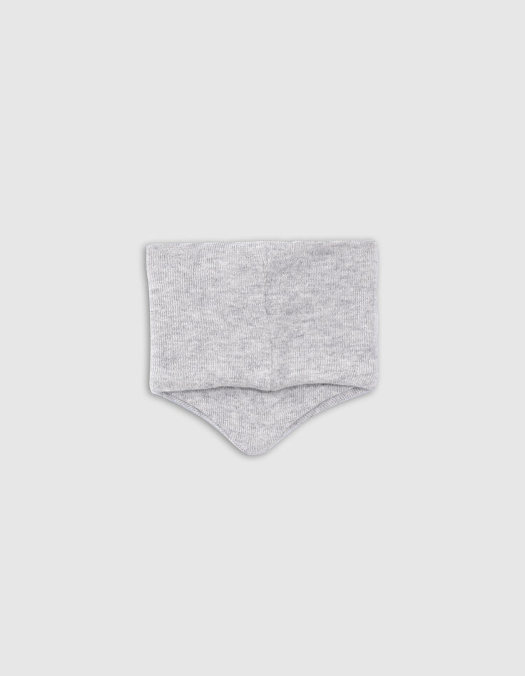 Grijze gebreide snood borduursel kaarten babyjongens-3