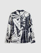 Damesblazer met tropische print-7