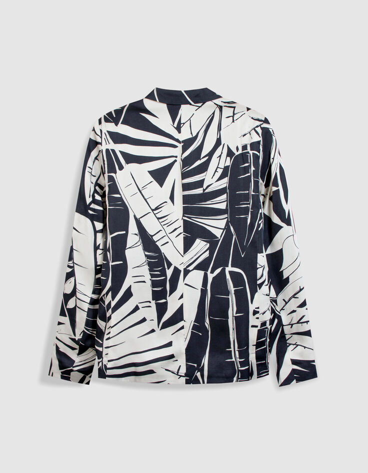 Damesblazer met tropische print-7