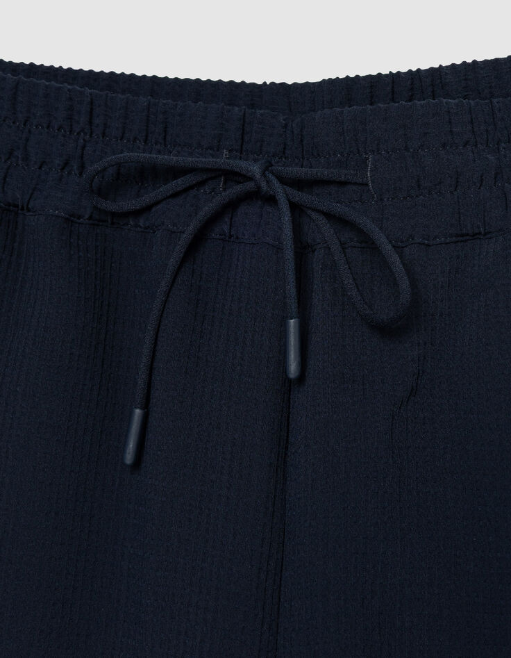 Herren DRY FAST marineblau Seersucker Bermudashorts-8