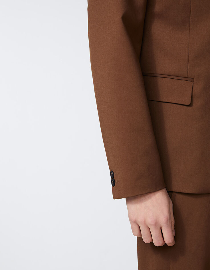 Veste de costume moka TRAVEL SUIT Homme-5