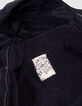 Boys’ navy houndstooth motif nylon padded jacket-6