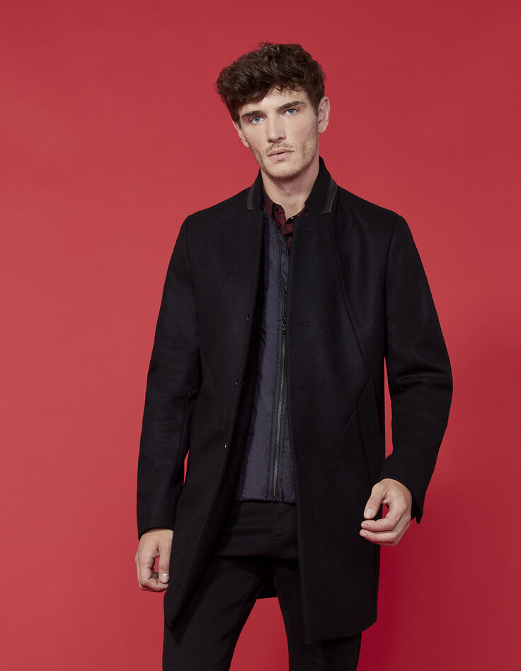 Manteau noir homme-6