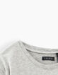 Camiseta gris visual calavera con cascos niño -5