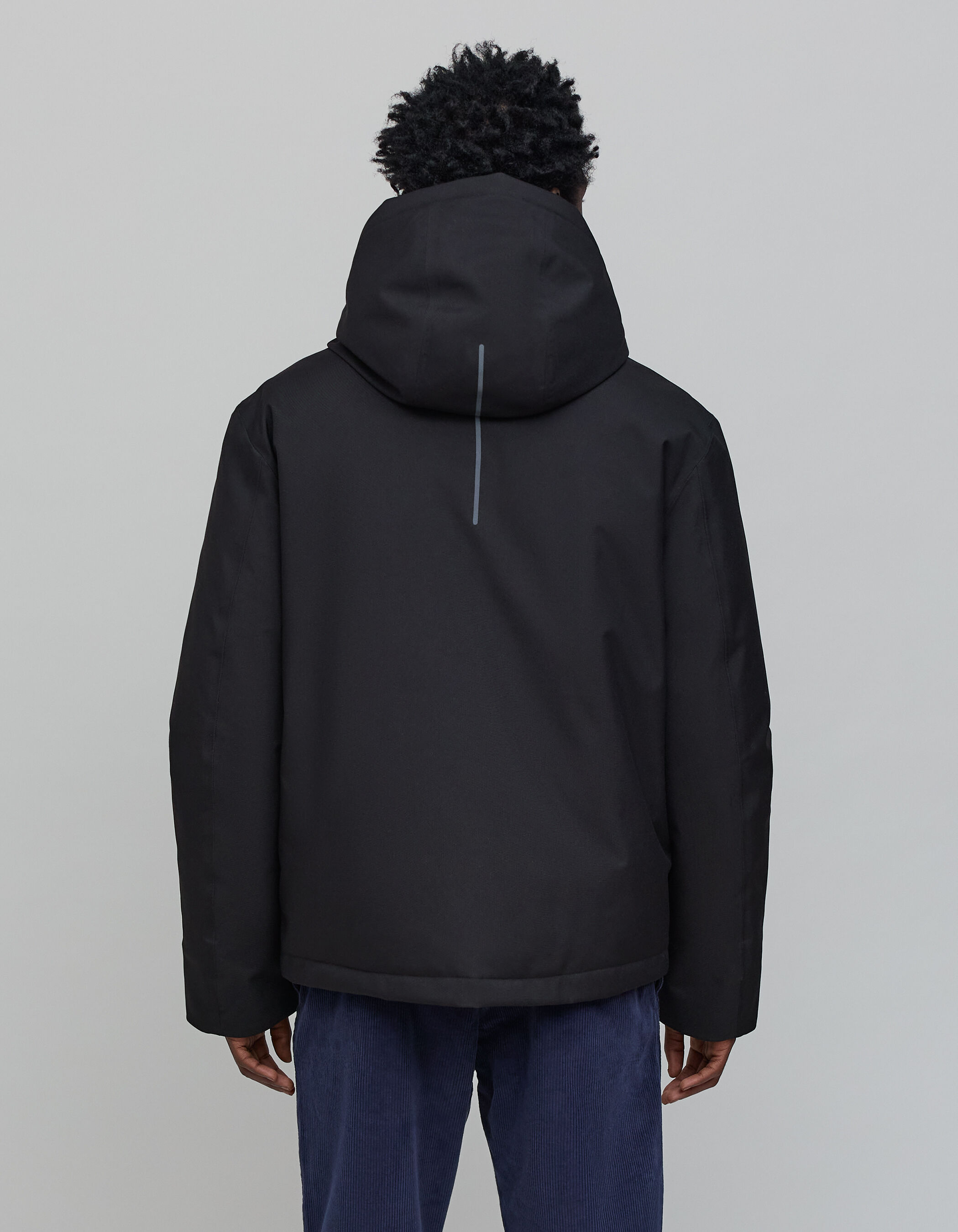 Doudoune noire nylon granite WATERPROOF BREATHABLE Homme IKKS