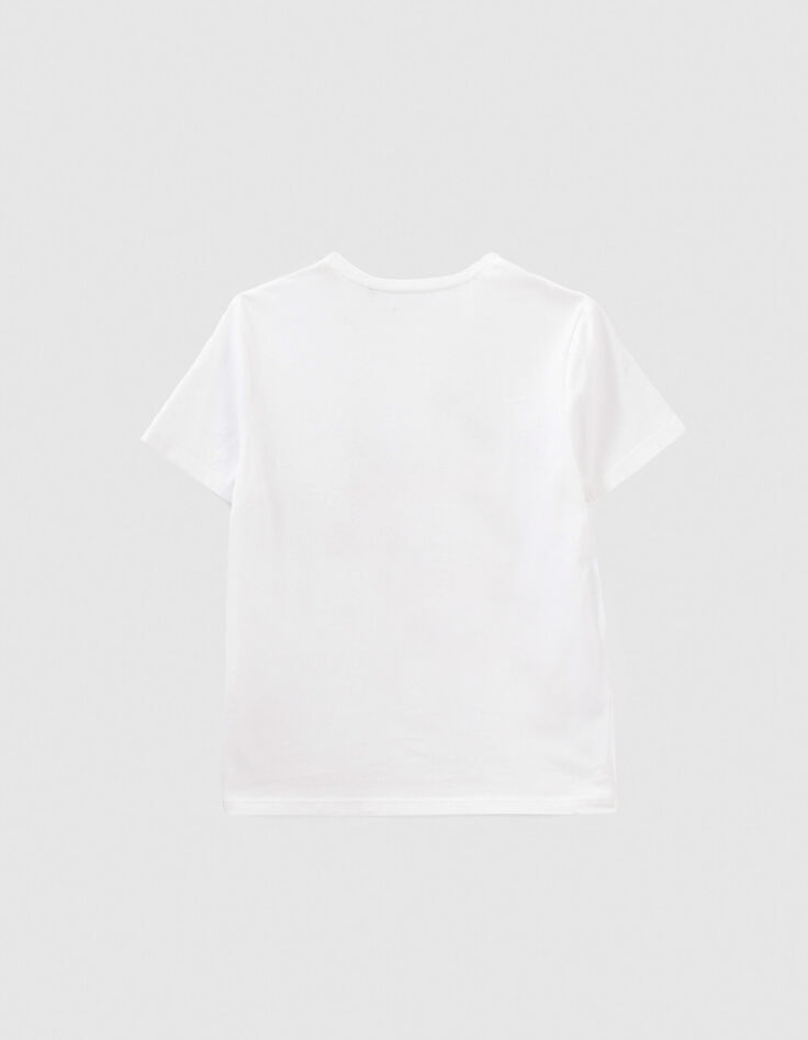 Boys’ white slogan T-shirt-2