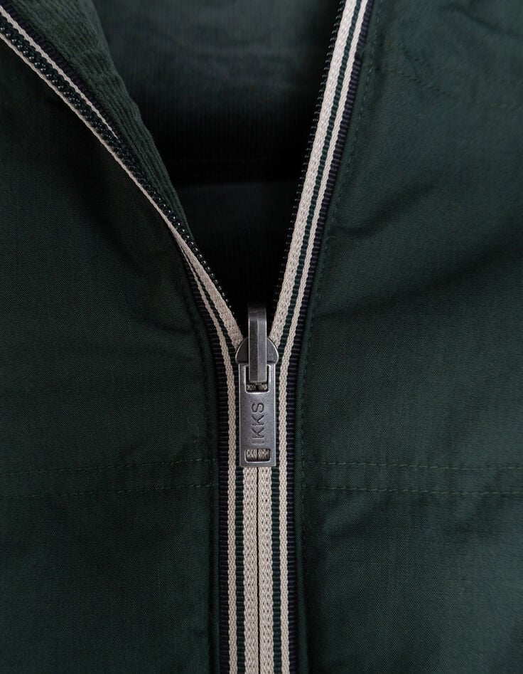 Grüne Jungen-Wendesteppjacke Steppvelours-7 Grüne Jungen-Wendesteppjacke Steppvelours-7