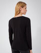 Women’s diamanté slogan long-sleeve T-shirt-3