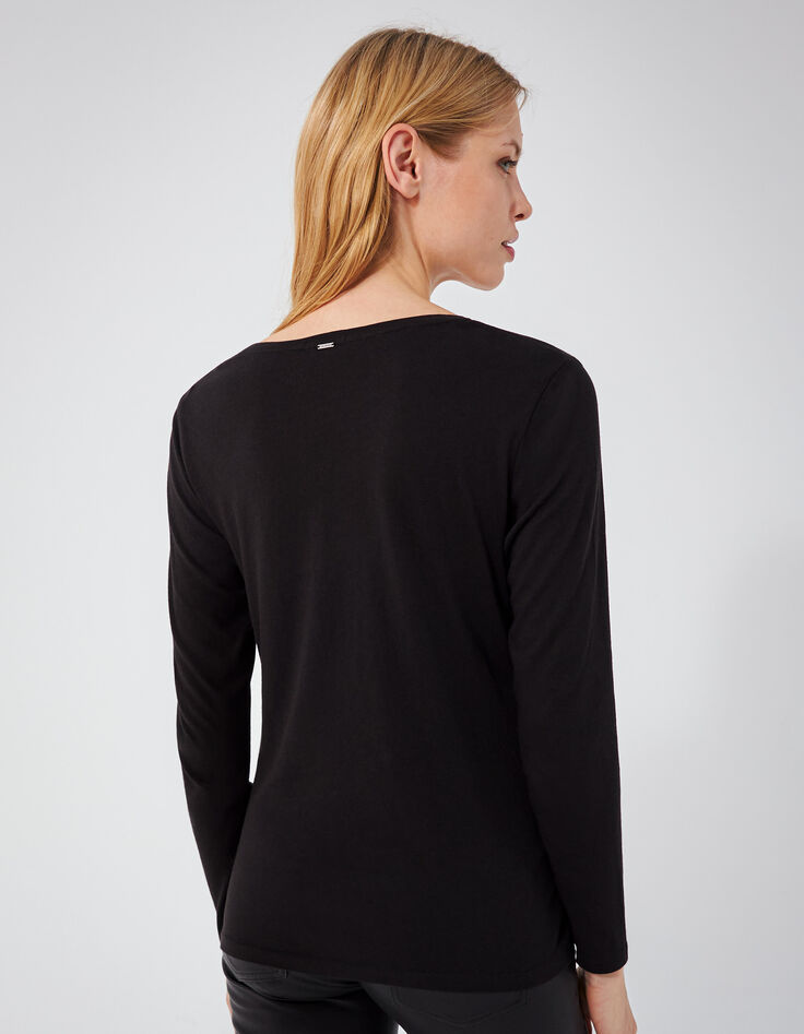 Women’s diamanté slogan long-sleeve T-shirt-3 Women’s diamanté slogan long-sleeve T-shirt-3