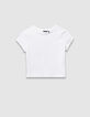 Girls’ 2-in-1 black midi dress and white cropped T-shirt-3