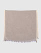 Women&rsquo;s scarf with black thin stripes-2