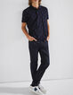 Polo REGULAR marine ABSOLUTE DRY &agrave; logos Homme-5