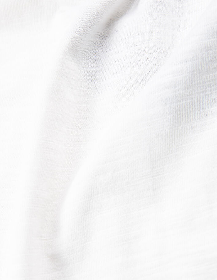 Boys’ off-white organic cotton T-shirt, waist-bag print - IKKS