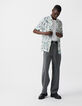 Chemise REGULAR encre LENZING™ ECOVERO™ floral aquarellé Homme-5