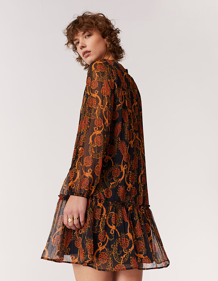 Robe en voile imprimé fleur des sables femme-4