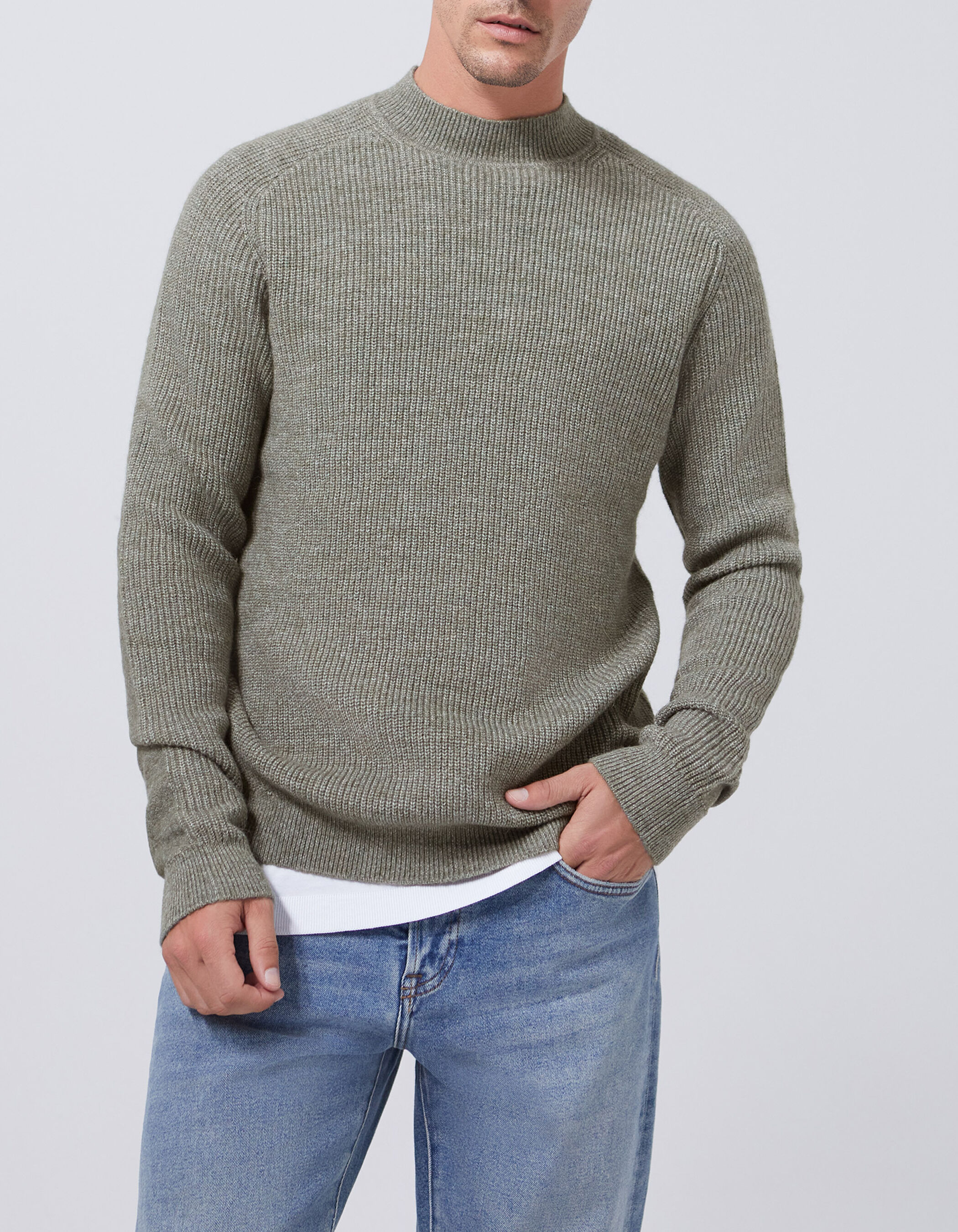 Sous pull 2025 col cheminée homme