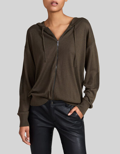 Cardigan wakame tricot brod&eacute; sequins m&eacute;tallis&eacute;s Femme - IKKS