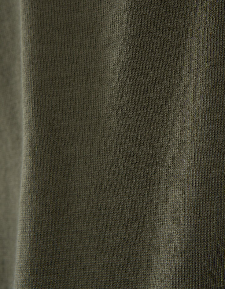 Cardigan kaki réversible devant/dos Femme-6