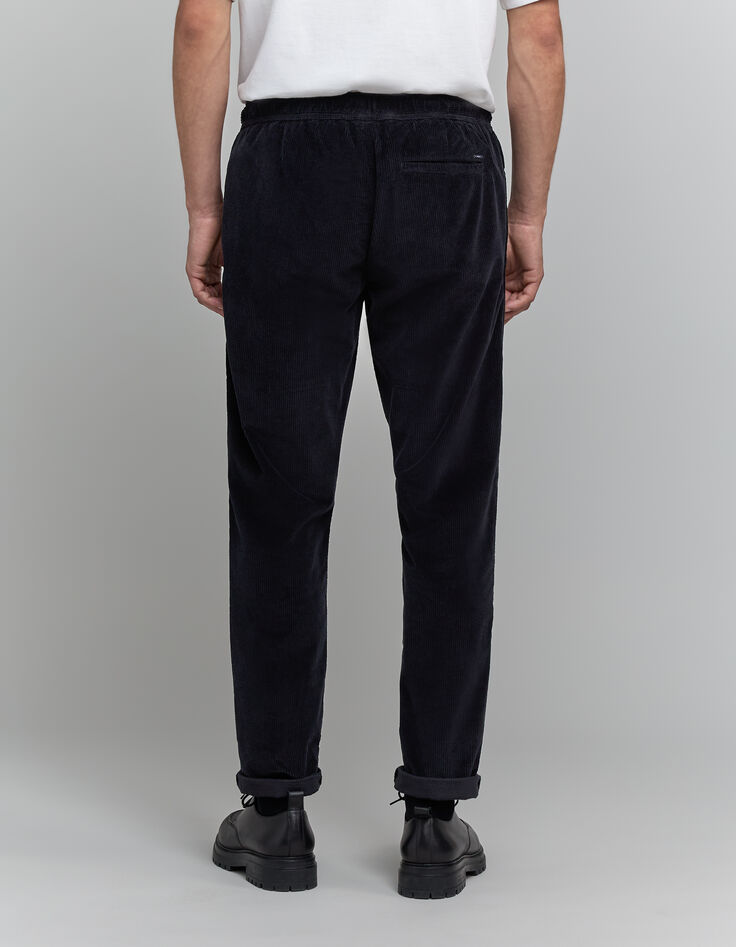 Zwarte corduroy joggingbroek voor heren-3